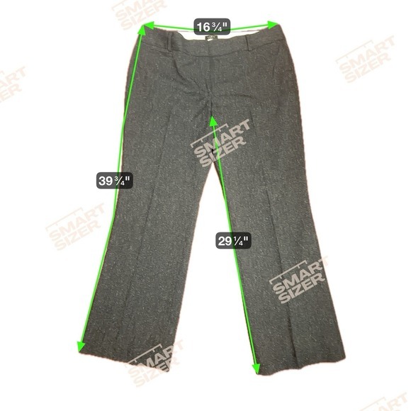 Ann Taylor Loft Trousers Pants 12P Marisa Style Gray‎ Speckled Corpcore Office - Picture 9 of 10